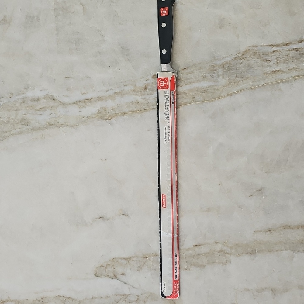 Wusthof Lachsmesser 12 Inch Salmon Black and Silver Kitchen Knife
